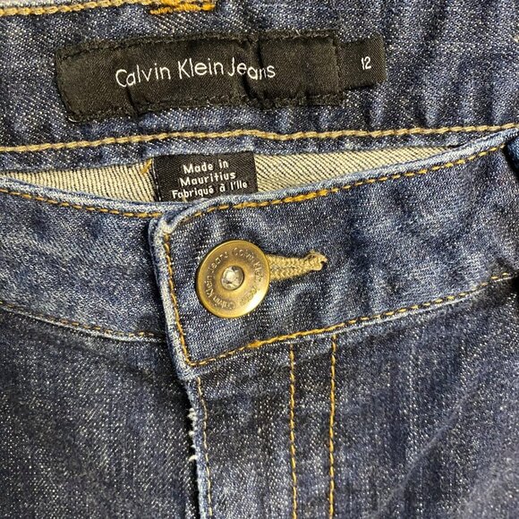 CALVIN KLEIN JEANS LEAN BOOT CUT JEANS SIZE 12 - Picture 5 of 6